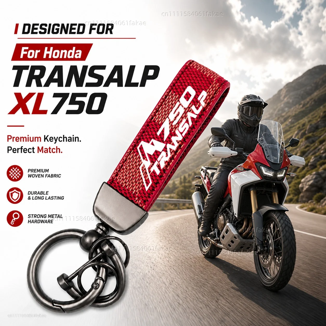 For Honda TRANSALP XL750 TRANSALP 750 TRANSALP750 Motorcycle Keychain Custom Logo Gift for Rider Men Women