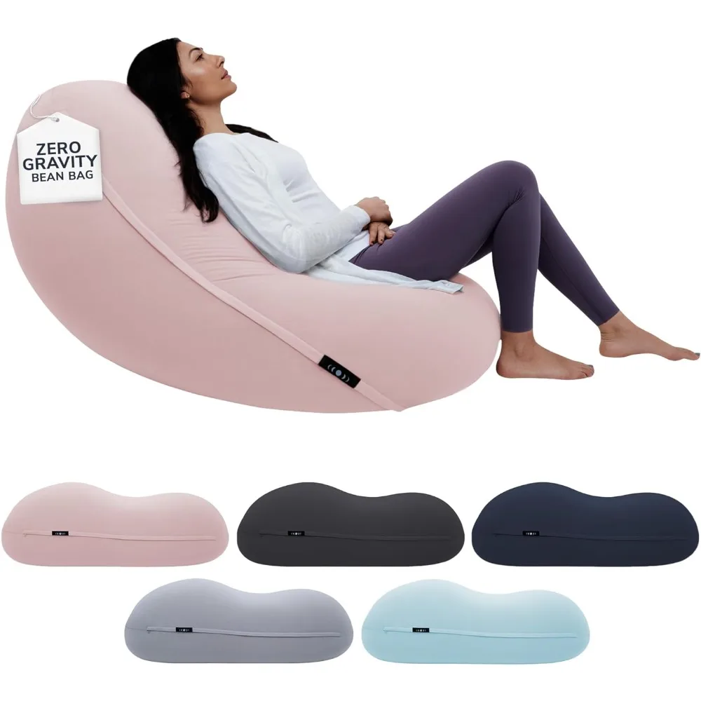 The Zero-Gravity Beanbag Chair for Stress, Comfort & All Day Deep Relaxation – Ultra Soft Ergonomic Support for Back & Neck