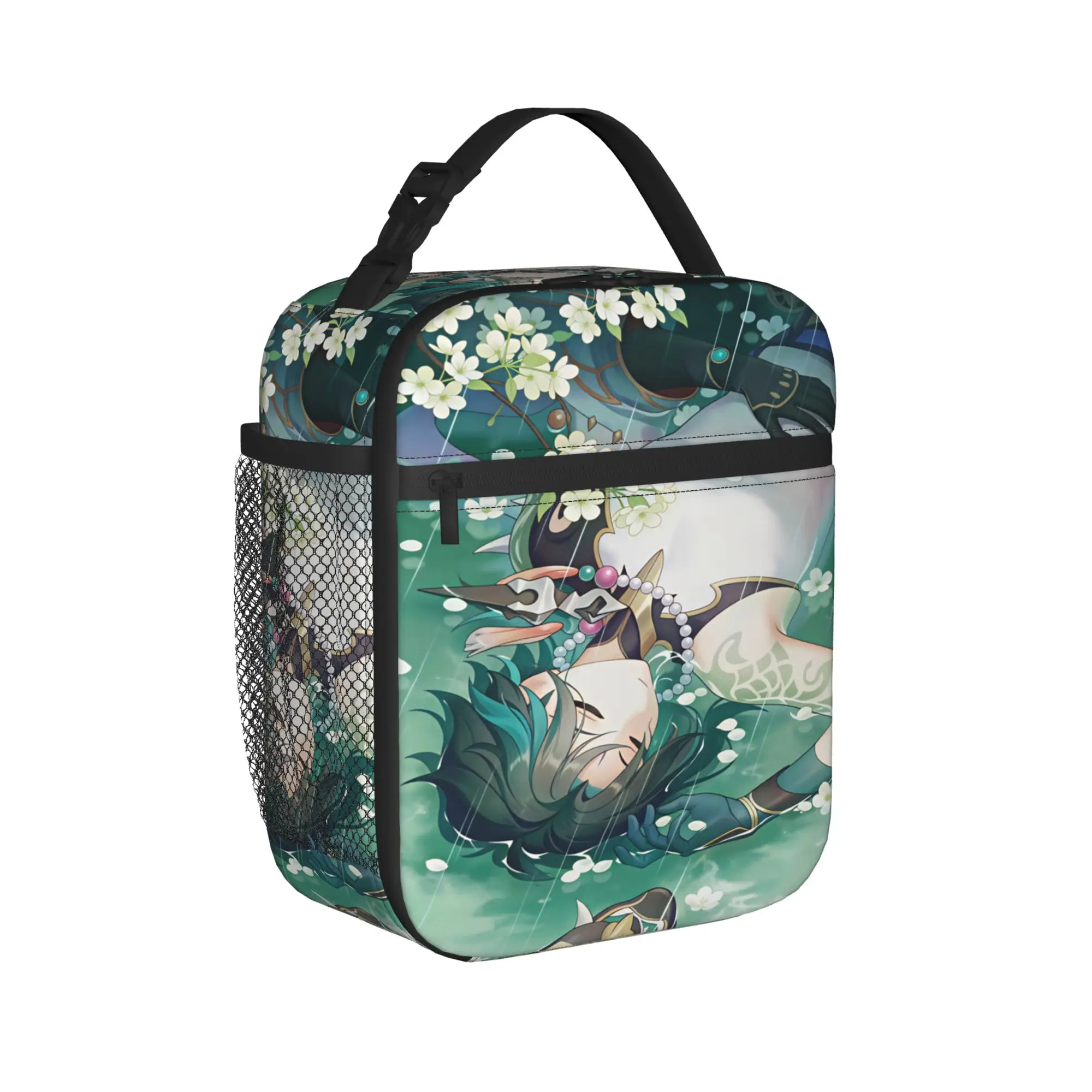 Genshin Impact Lunch Bag Character Lunch Box Picnic Portable Thermal Lunch Bags For Child Waterproof Graphic Design Cooler Bag