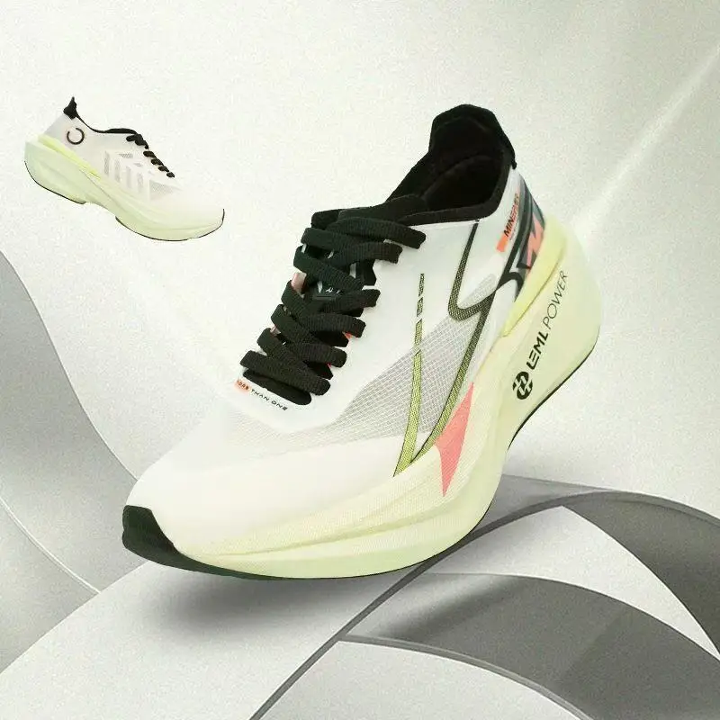 

2025 New Running Shoes Men's & Women's Mesh Breathable Comfortable Versatile Sports Training Couple Carbon Plate Trainers