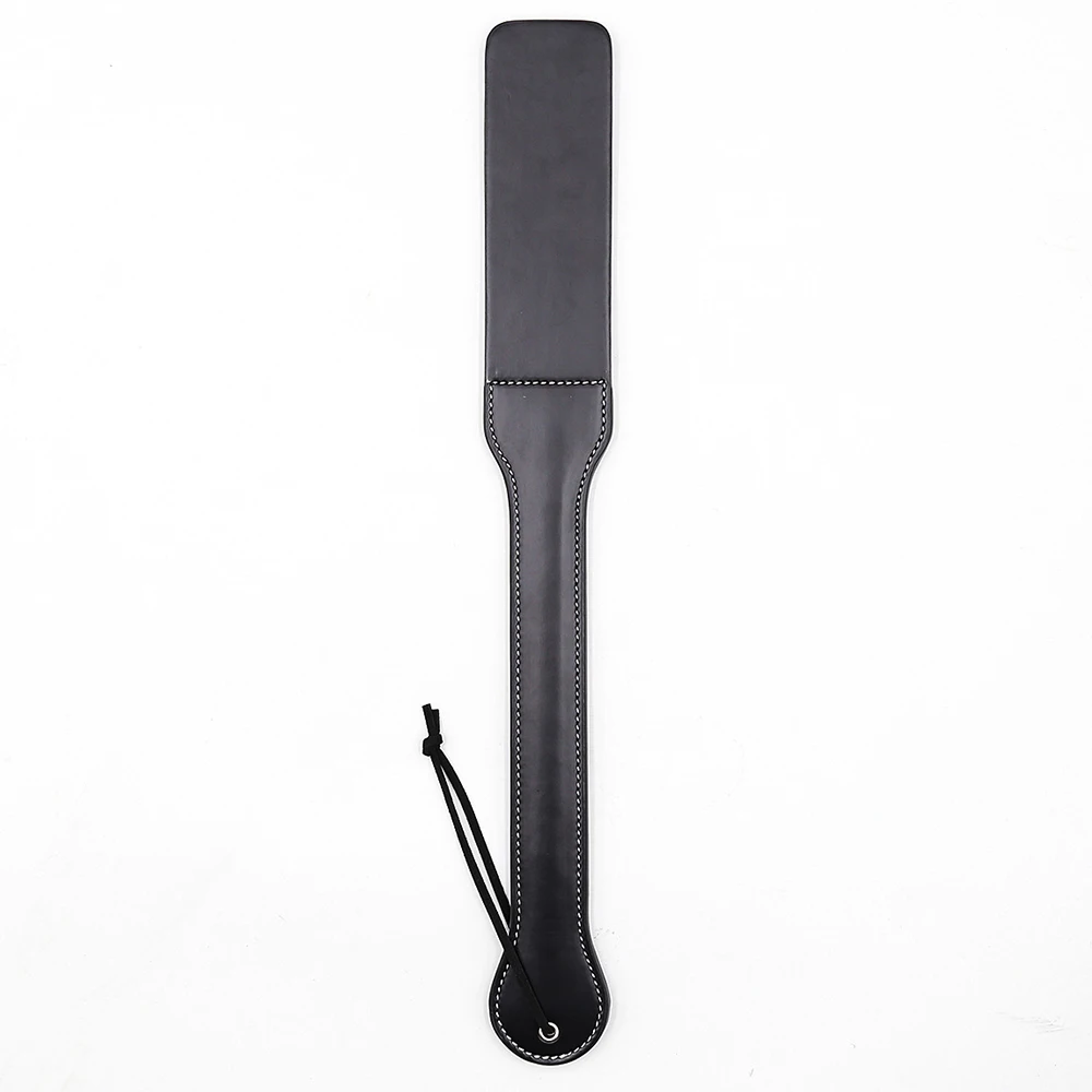 45.5cm duas camadas de couro do plutônio spanking paddle cavalo chicote fo equitação equestre morcego