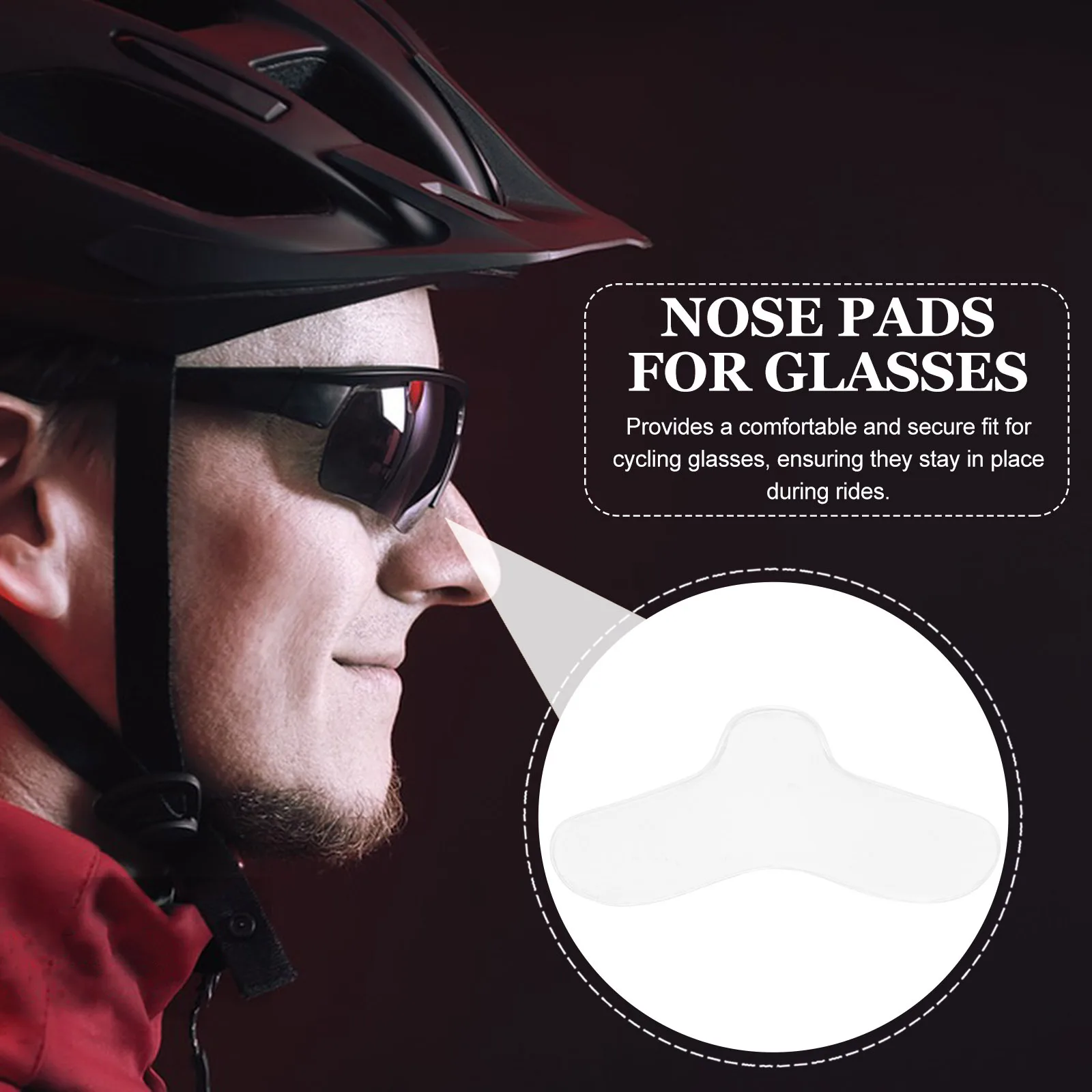 4pcs Pads Nose Pads For Glasses for Glasses Eyeglass Replacement Transparent Riding Protector Comfort Cycling Use