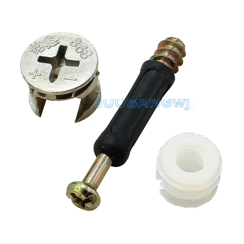 Panel Furniture Fixing Cam Lock for Wardrobe Cabinet, Eccentric Fitting with Connecting Bolt, Easy Installation & High Load