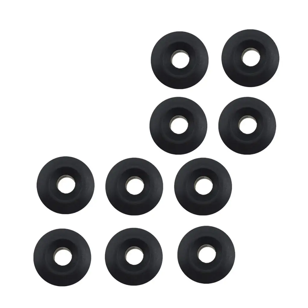 Round Shape Rope Guide Black Plastic Deck Sailing Mooring Accessory for Dinghy Canoe Kayak