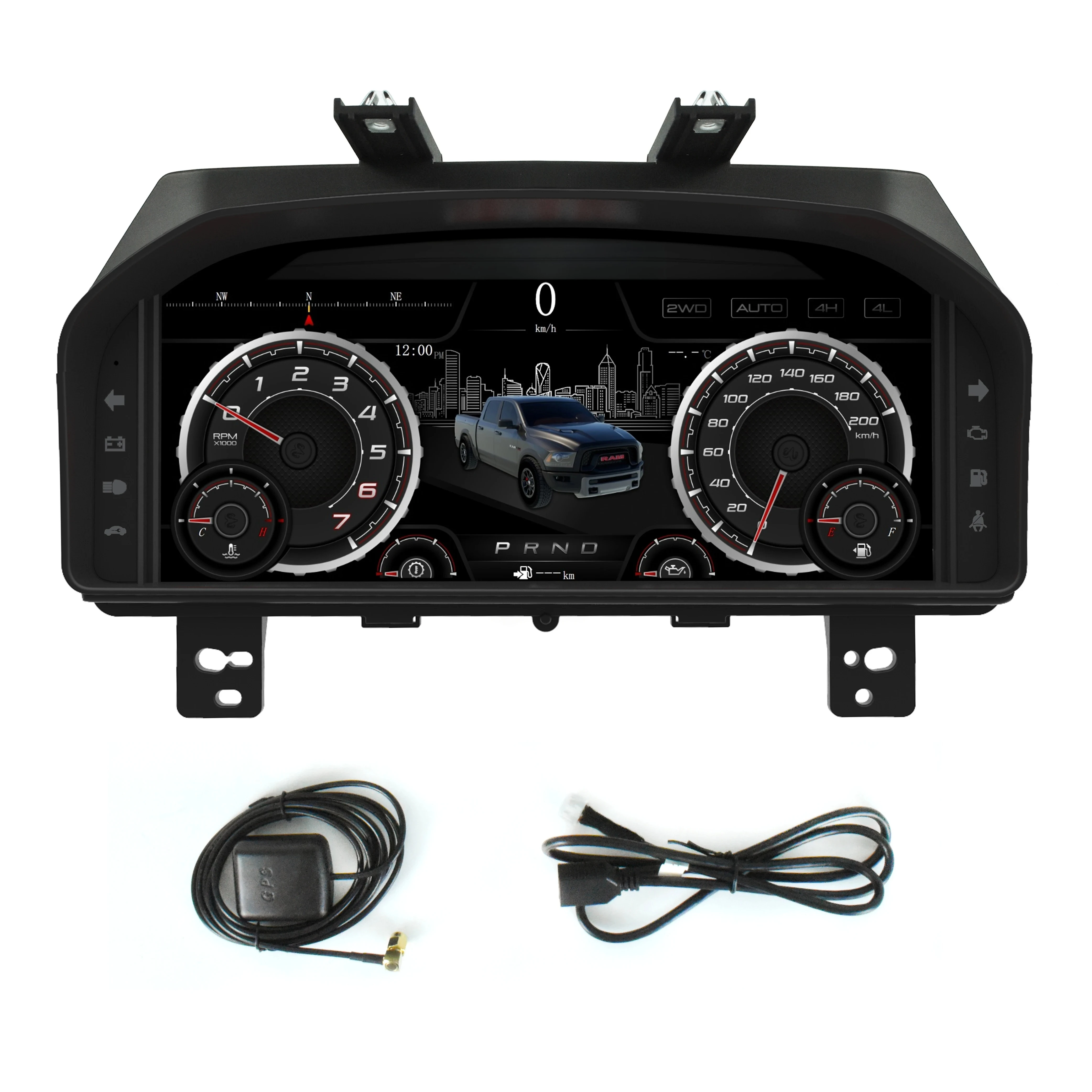 

Car Digital Cluster for Ram 1500 2013-2018 LCD Dashboard Instrument Panel Speedometer Screen Auto Accessories