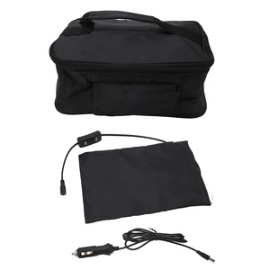 صندوق غداء كهربائي صغير محمول ساخن ، فرن ميكروويف للسيارة ، 12 فولت ، تسخين سريع ، نزهة ، سفر ، تخييم ، طهي الطعام ، أسود 8 فرن مبيعات رئيسي 12 فولت - No5