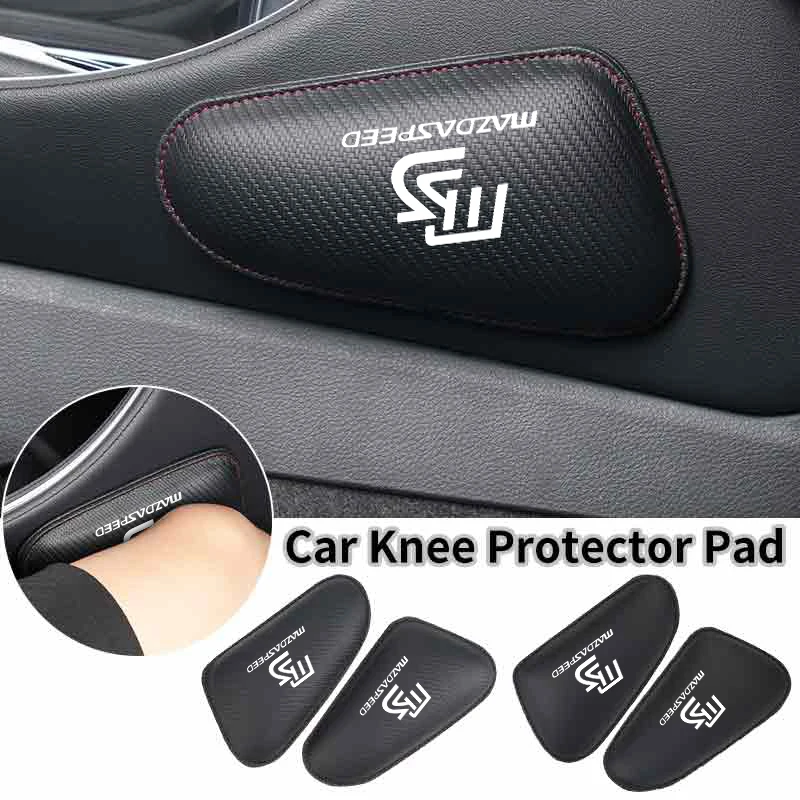 Car Leather Knee Pad Elbow Support Mat Accessories For Mazda 6 3 5 2 CX5 CX7 323 Demio Axela Atenza CX9 MX3 MX5 RX8 RX7 MX30 CX3