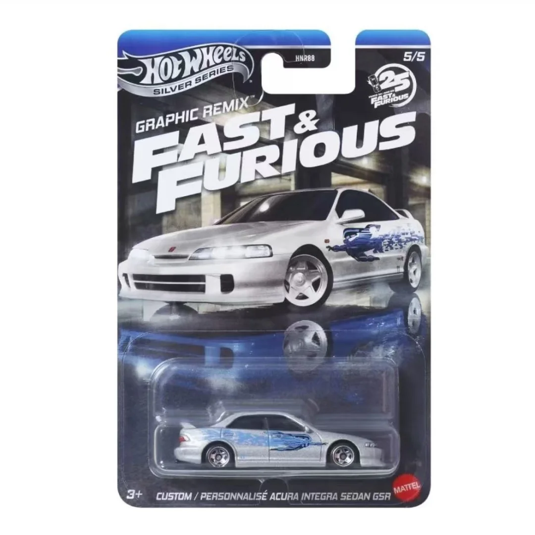 Hot Wheels HNR88-L سلسلة سيارات معدنية سريعة وغاضبة، Lancer Evolution، Honda S2000، Nissan Silvia، 1:64 لعبة جامعي هدية للأطفال #5