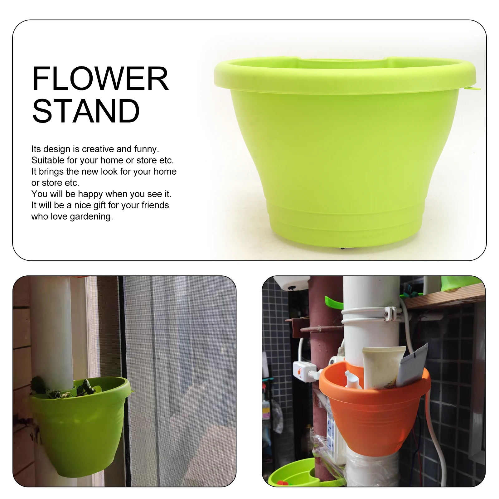 

3 Pcs Pipeline Flower Pot Plant Pots Indoor Hanging Flowerpot Craft Drain Vase Ornament Basin Drainpipe Planter Garden