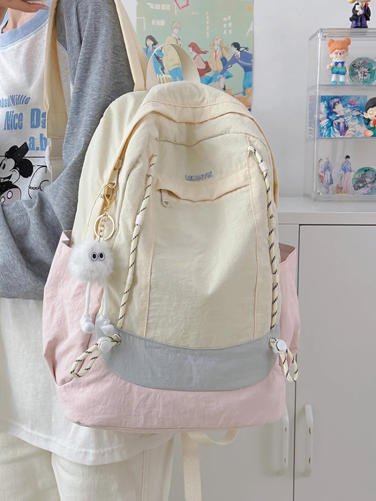 

Large Capaci Bapa for College Students High School Girls Durable School Bag Double oulder Bag with Sweet Academy Sle
