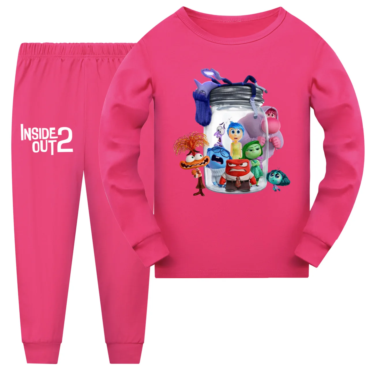 Nuovi bambini girocollo felpa con cappuccio cartone animato Inside Out vestiti pigiama felpa a maniche lunghe Ragazzi ragazze Kawaii top casual + pantaloni set da 2 pezzi