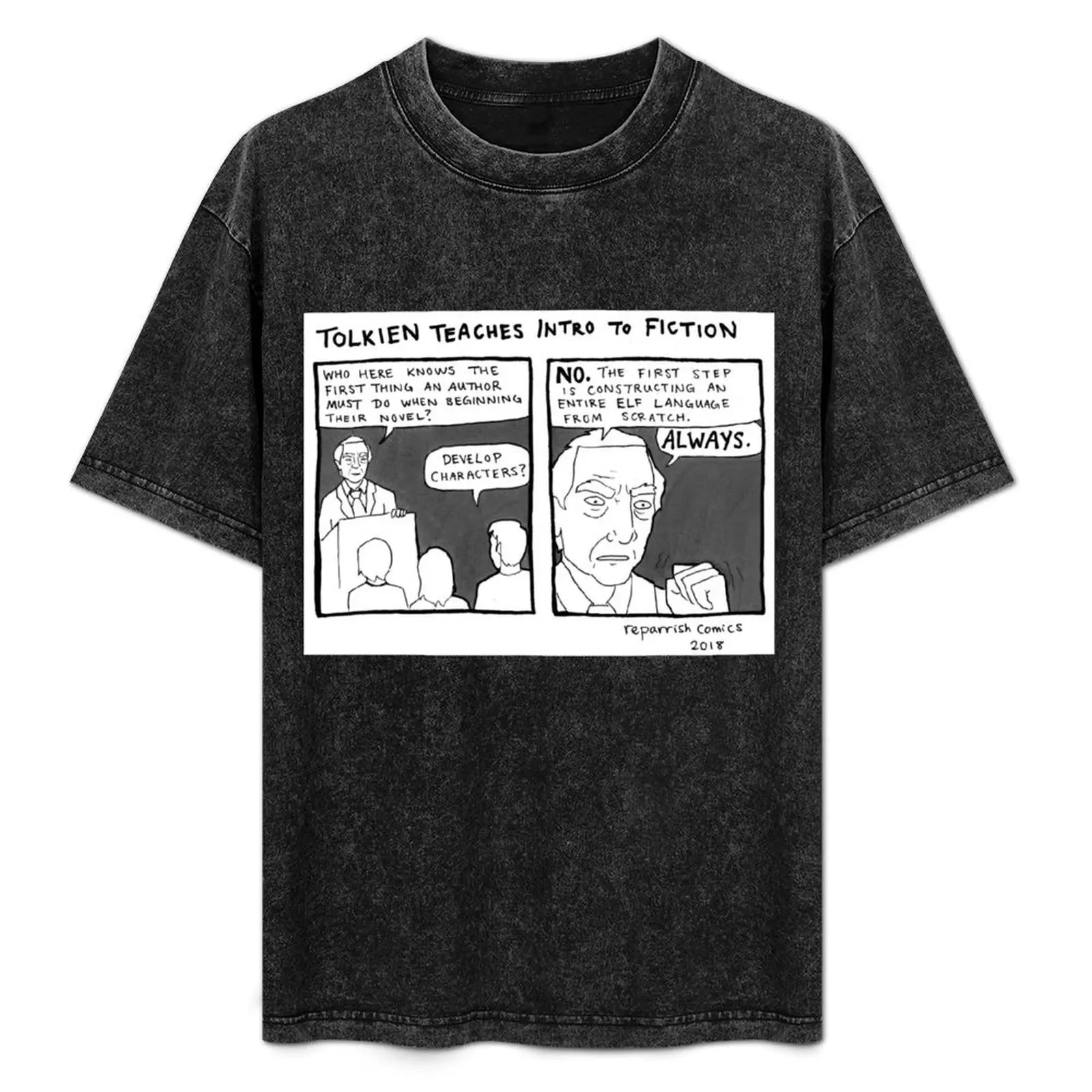 

Tolkien Teaches Intro To Fiction T-Shirt cotton man t-shirts graphic shirts compression shirt men
