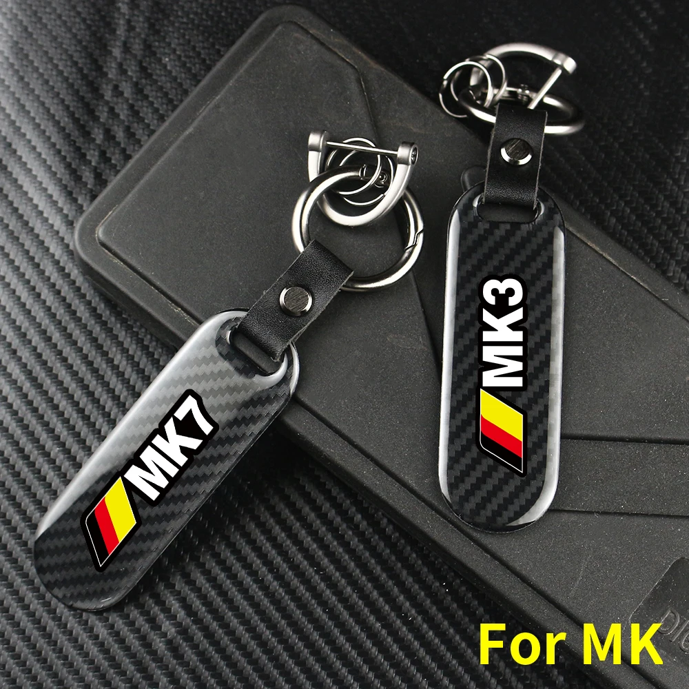 

Carbon Fiber Car Keychain Key Chain Pendant Keyring Horseshoe Buckle For VW MK1 2 3 4 5 6 7 8 MK3 MK4 GOLF R32 Auto Accessories