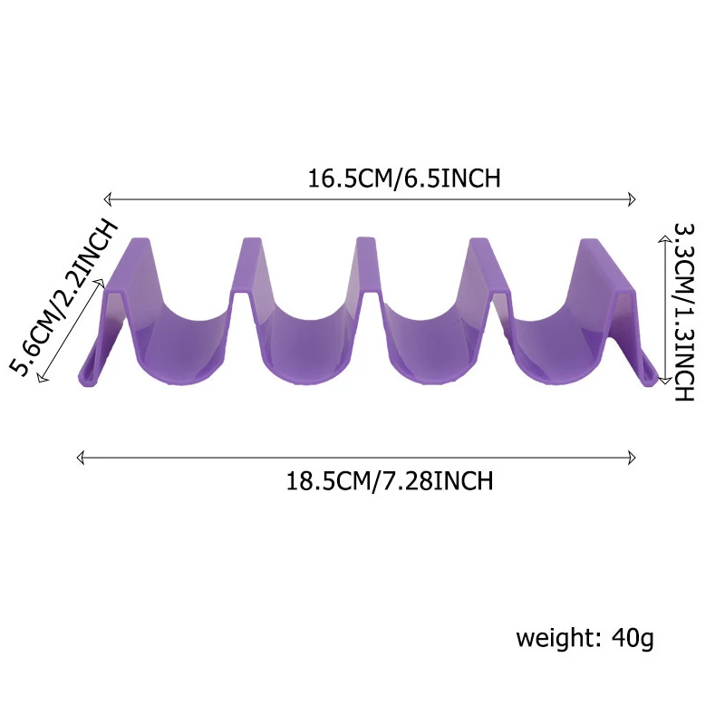 Mexican Roll Rack Taco Cake Racks For Cafes Creative Tortilla Pancake Shelf Holder Wave Shape Tray Holder Pancake Rack