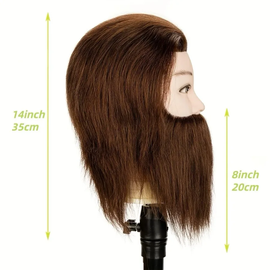 رأس عارضة أزياء واقعية لتصفيف الشعر الاحترافي ومحاكاة الشعر البشري مع ميزات الوجه المفصلة المثالية