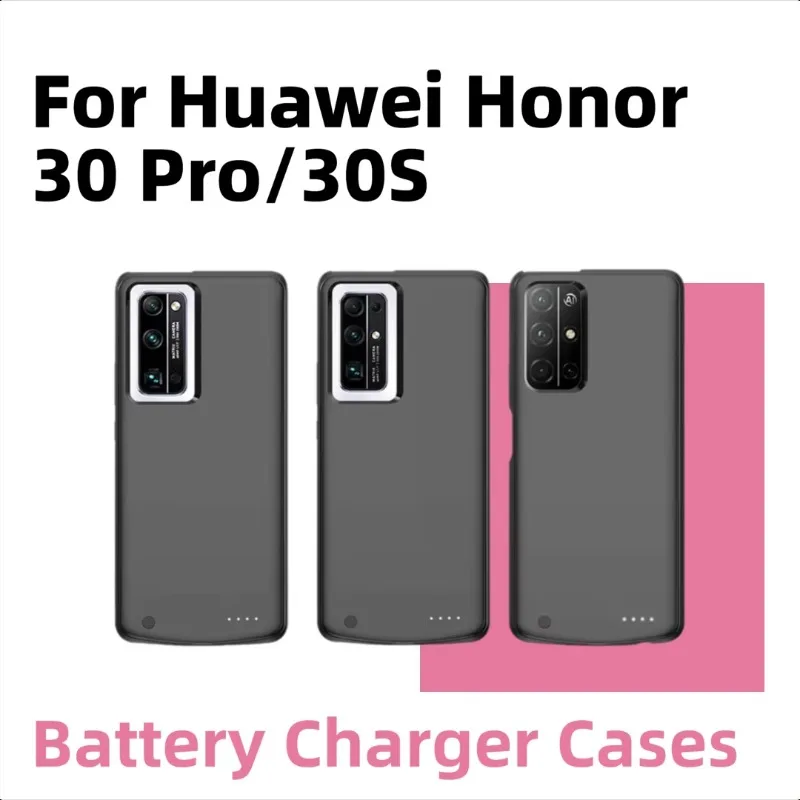 

Portable Clip-on Power Bank for Huawei Honor 30 Pro/30S Wireless Charging Phone Case Battery