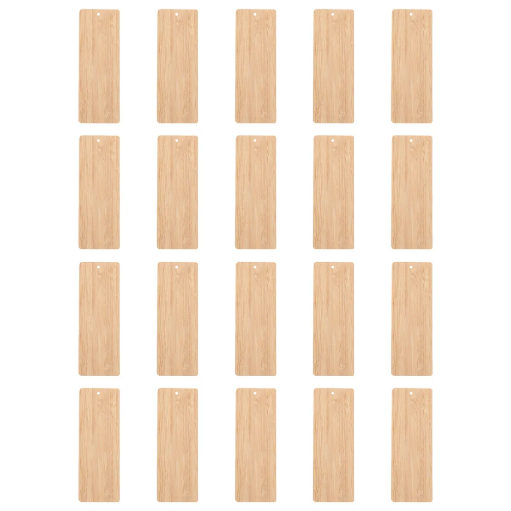 20 قطعة المواد المرجعية الخيزران الإبداعية فارغة DIY بها بنفسك الحرفية العلامات للحلي الإشارات المرجعية لتقوم بها بنفسك المرجعية لم تنته معلقة العلامة