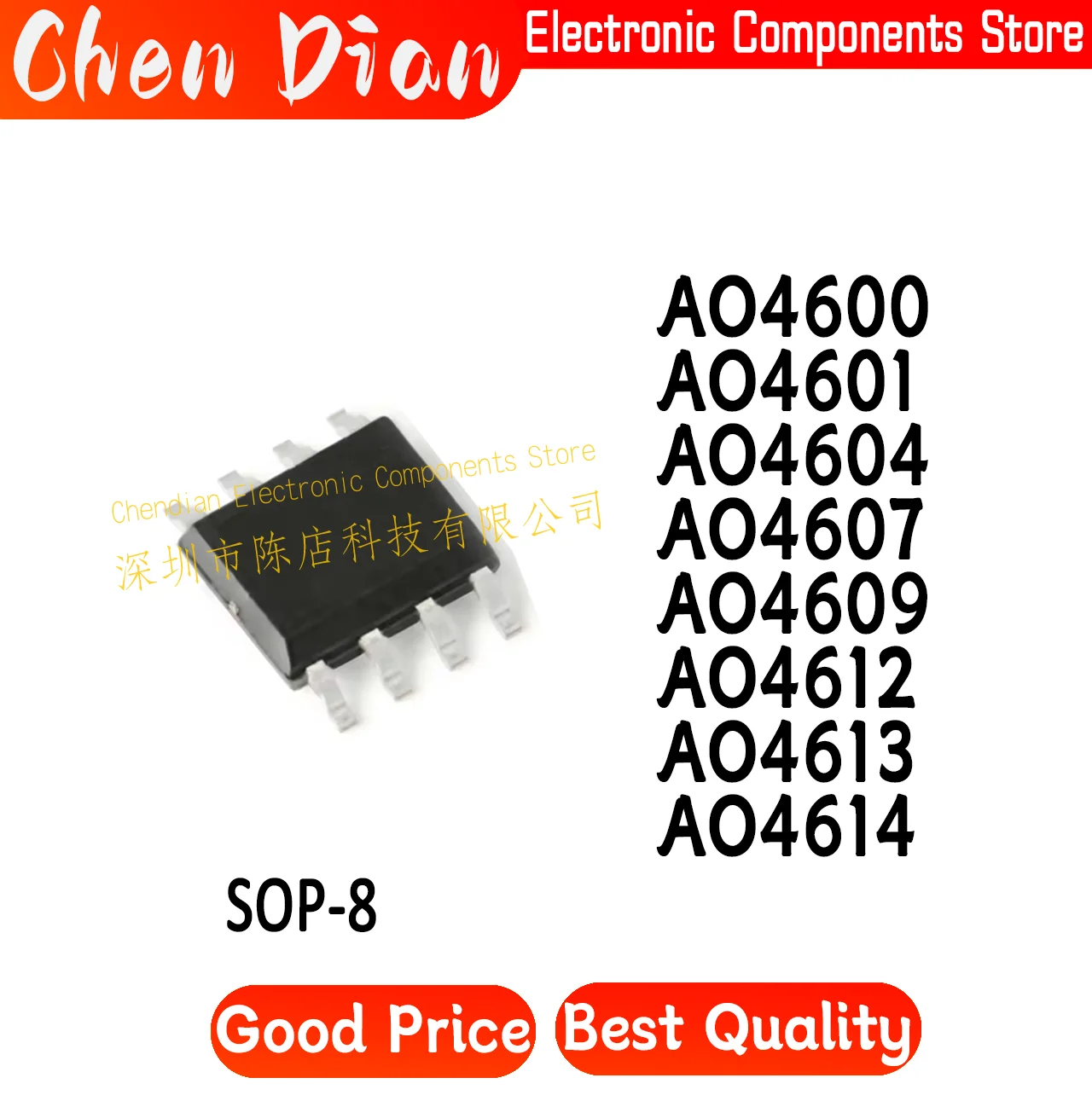 AO4600 AO4601 AO4604 AO4607 AO4609 AO4612 AO4613 AO4614 SOP-8 New Original Genuine