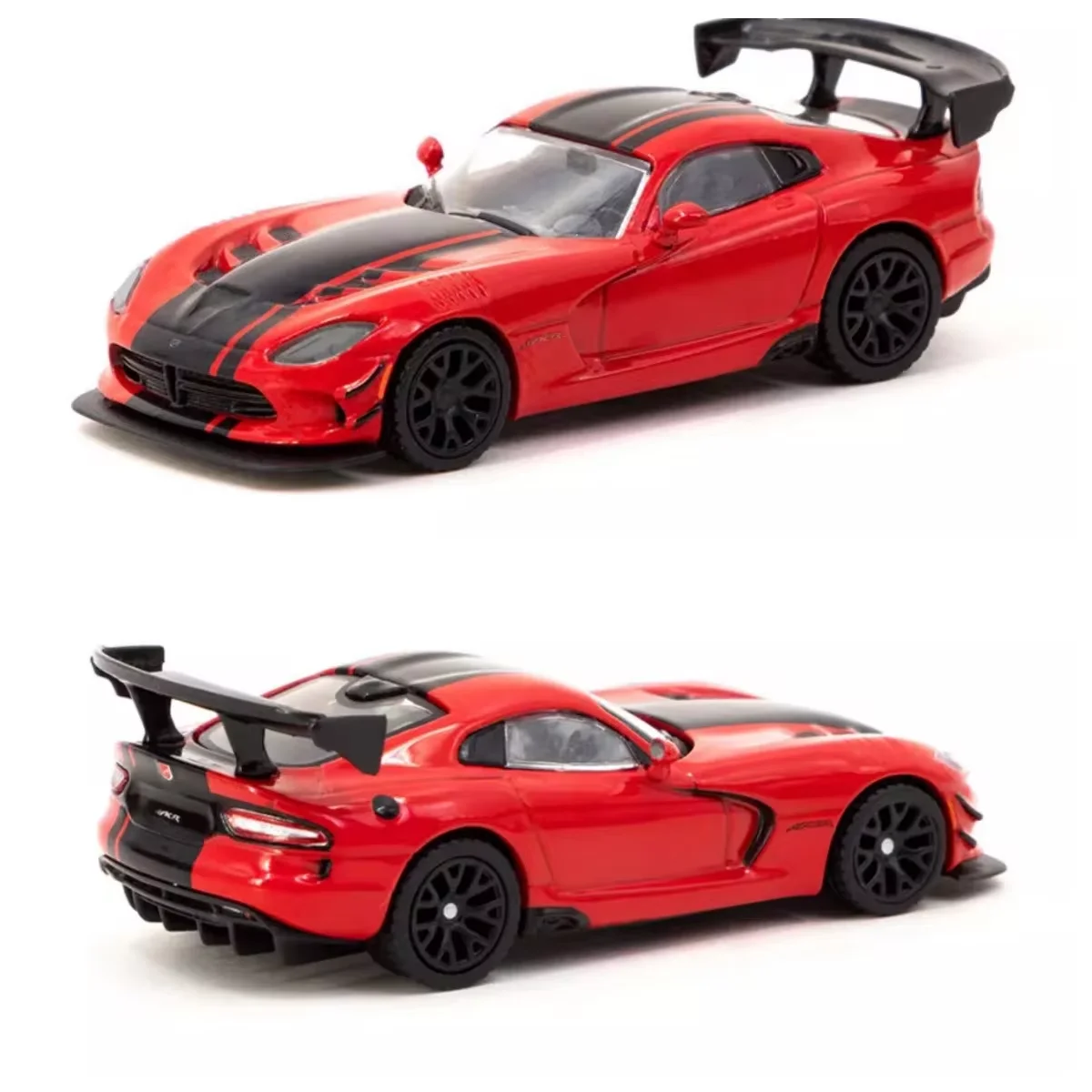 Tarmac Works 1/64 Viper ACR Extreme Red Diecast Scale Model Car Collection Limited Edition Hobby Toys