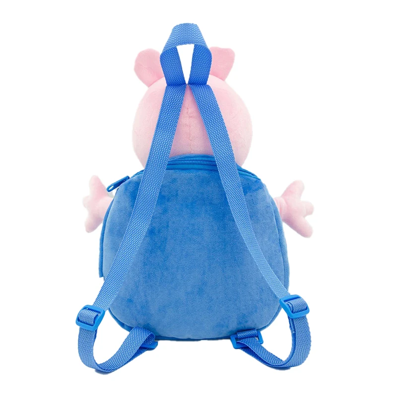 Original 30cm Peppa Schwein Rucksack stereo skopische Anime Puppe Plüsch Rucksack Jungen Mädchen weichen Plüsch Spielzeug Tasche Kinder Weihnachts geschenke
