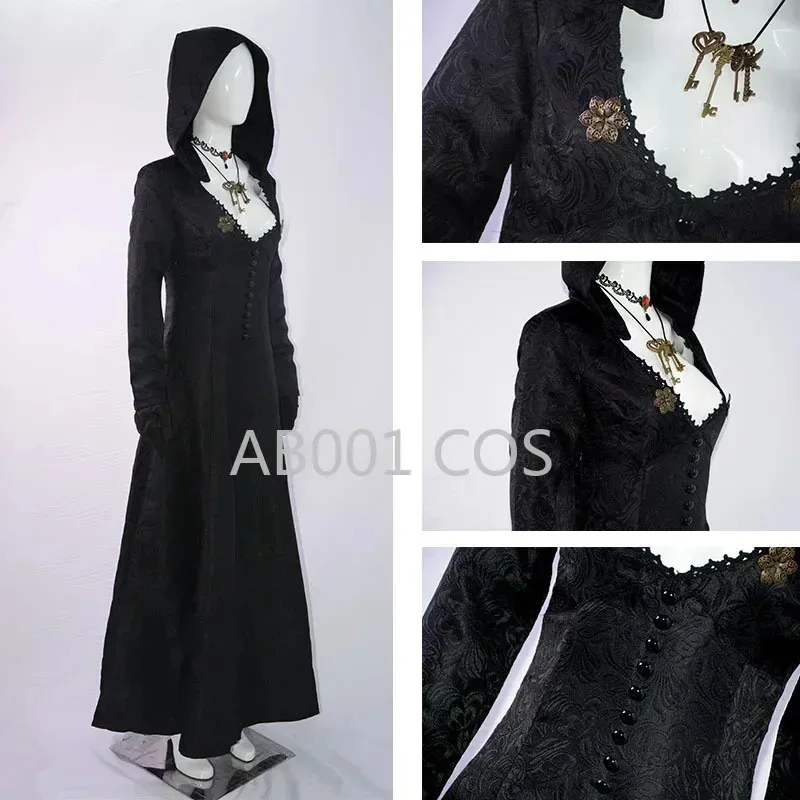 

CyGame Village Lady Dimitrescu Daughter Bela Cosplay Costume Cassandra Daniela Women Adult Vampire Dress Halloween Clothes