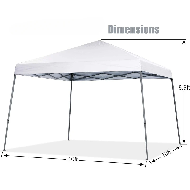Barraca pop-up portátil com dossel com base grande
