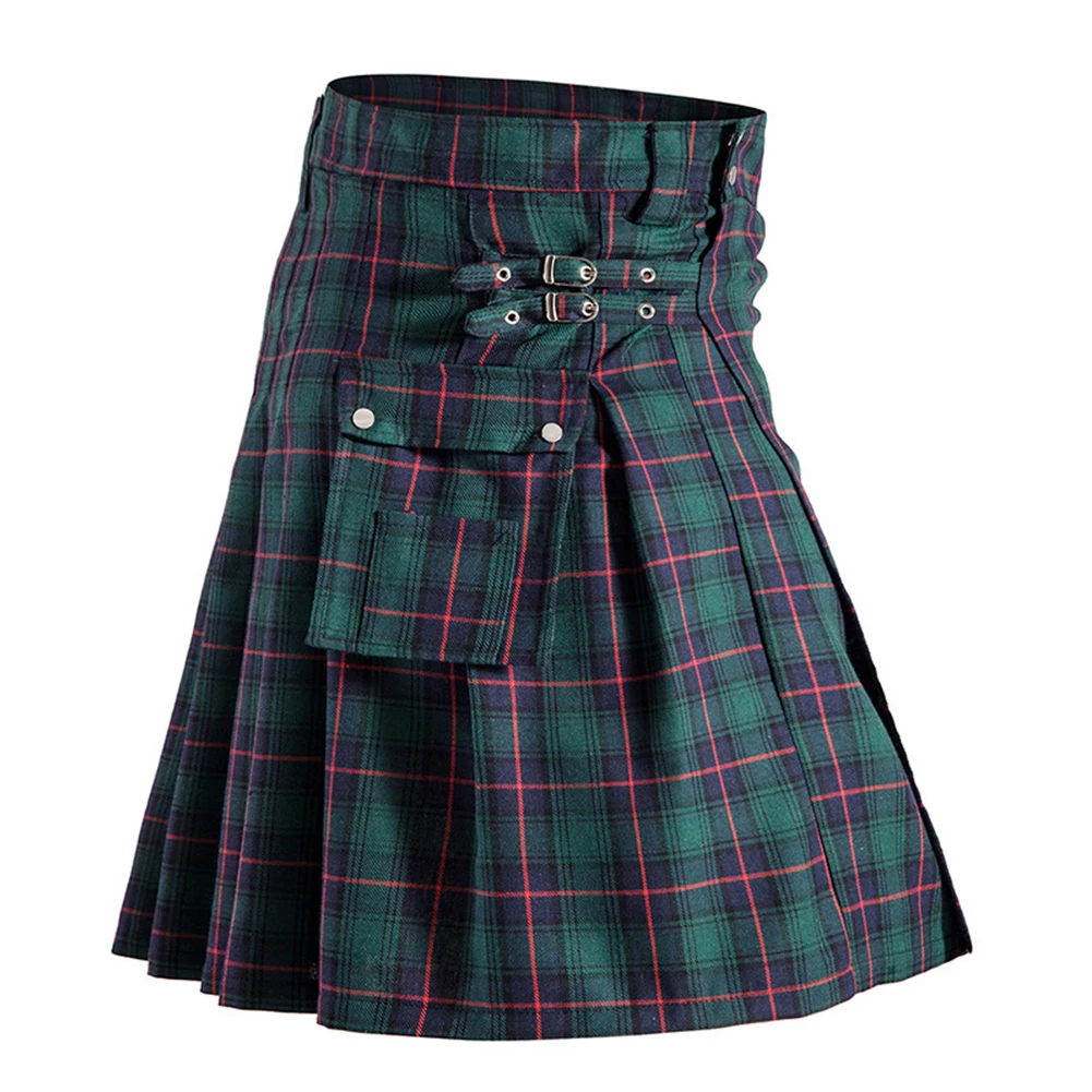 Pleated Skirt Women Skirt Daily Slight Stretch Spring Winter 1x Autumn Casual High Waist Medieval Plaid Brand New