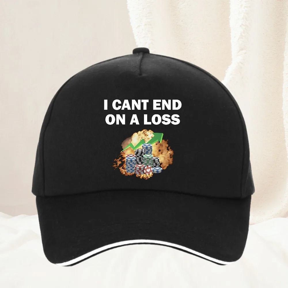 

Funny Gambling Addict Meme Print Baseball Cap Fashion Summer Adjustable Dad Hat Anime Hip Hop Hat Male Women'S