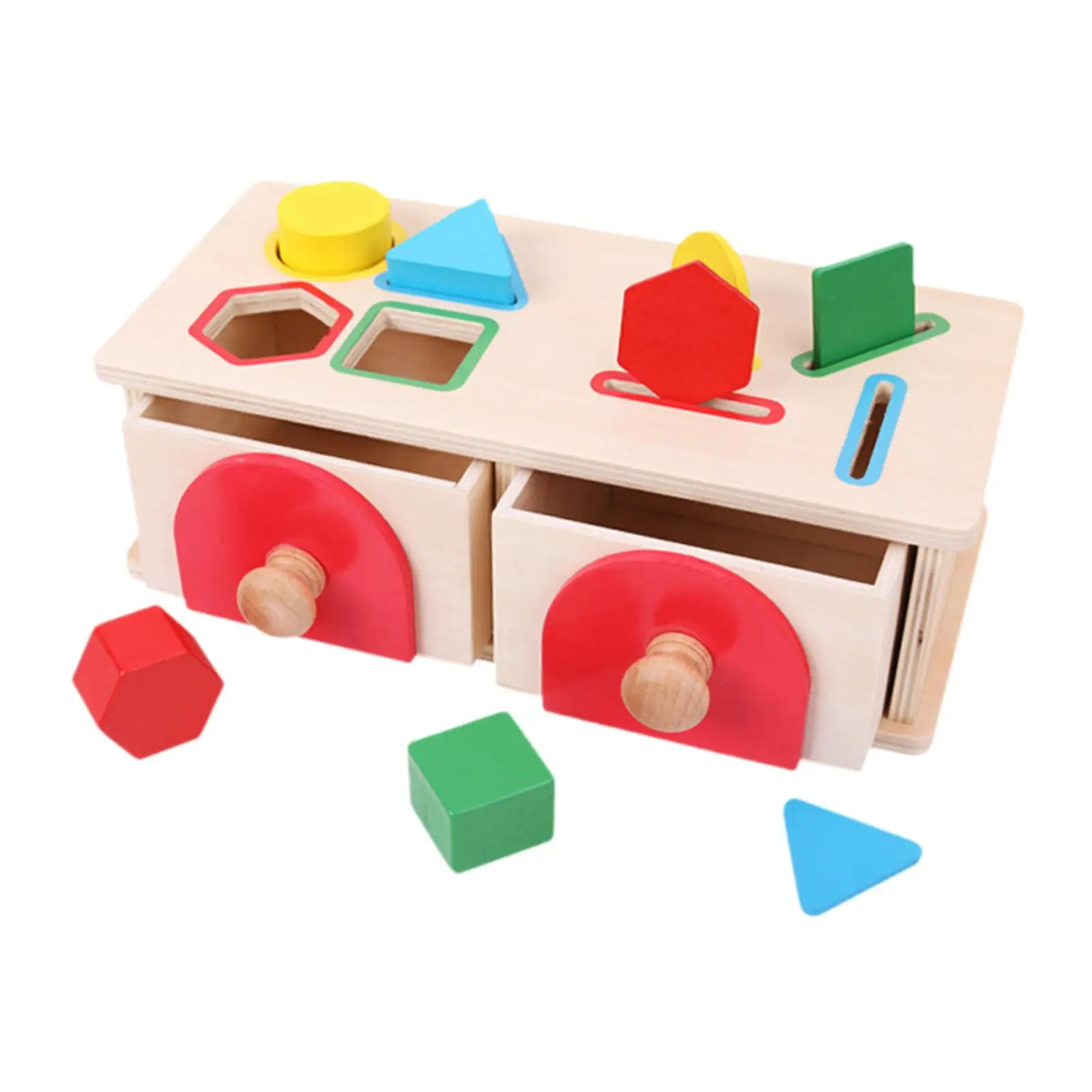 

Geometric Matching Blocks Object Permanence Box Toys Kids Birthday Gift