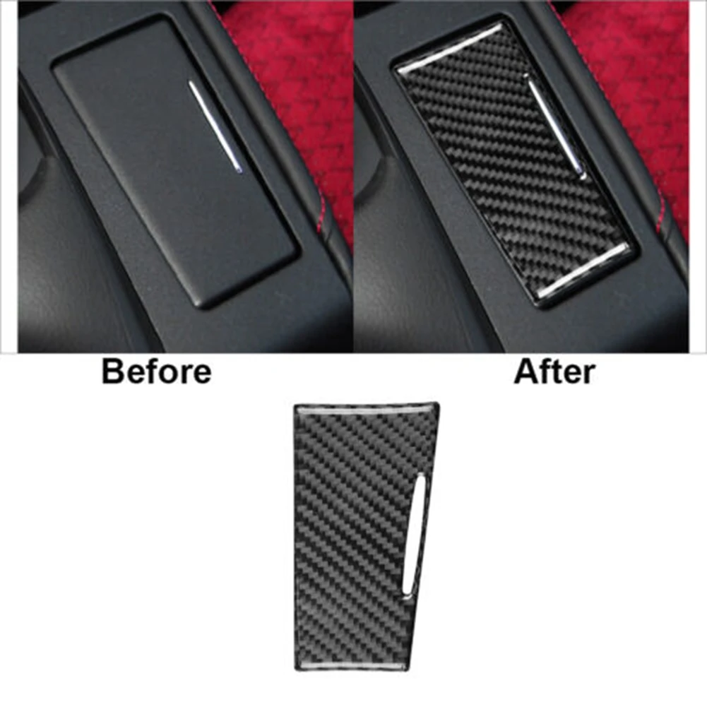 For Lexus CT 2011-2017 Carbon Fiber Ashtray Panel Cover Trim Sticker Decorative Accessories