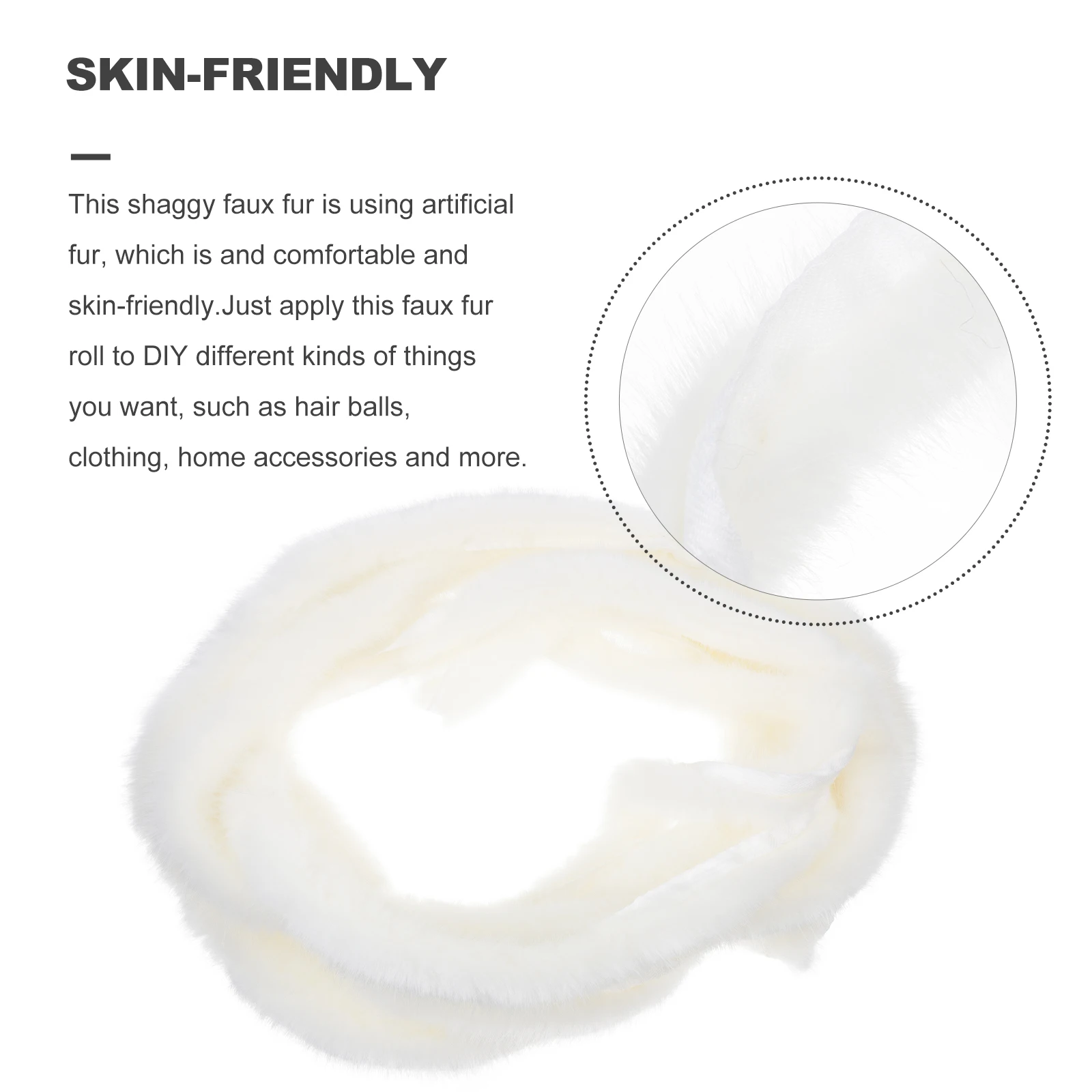 

1Pcs Xmas Faux Ribbon Trim Skin Friendly Shaggy Roll for DIY Christmas Tree Han Chinese Costume Accessory Faux Trim