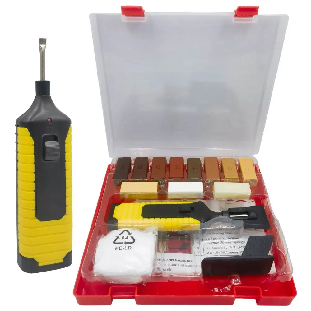 Laminate Floor Repair Set Wood Flooring Scratch Remover Professional Home Improvement Tool Kit For Tiles And Plastic Surfaces