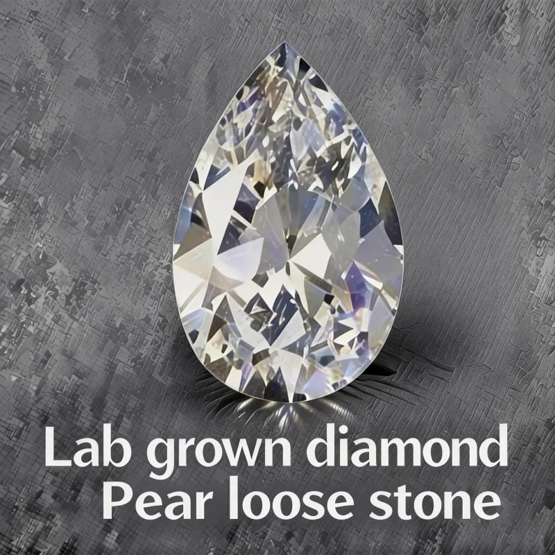 

Loose Pear Lab Grown Diamonds DE Color VS-VVS Clarity 1.5x2.5mm to 6.5x4.5mm CVD HPHT For Jewelry No IGI