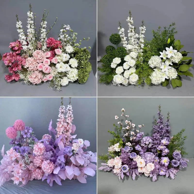 flower Qiandai orchid wedding engagement banquet simulated flower arrangement kt board road leading flower arrangement