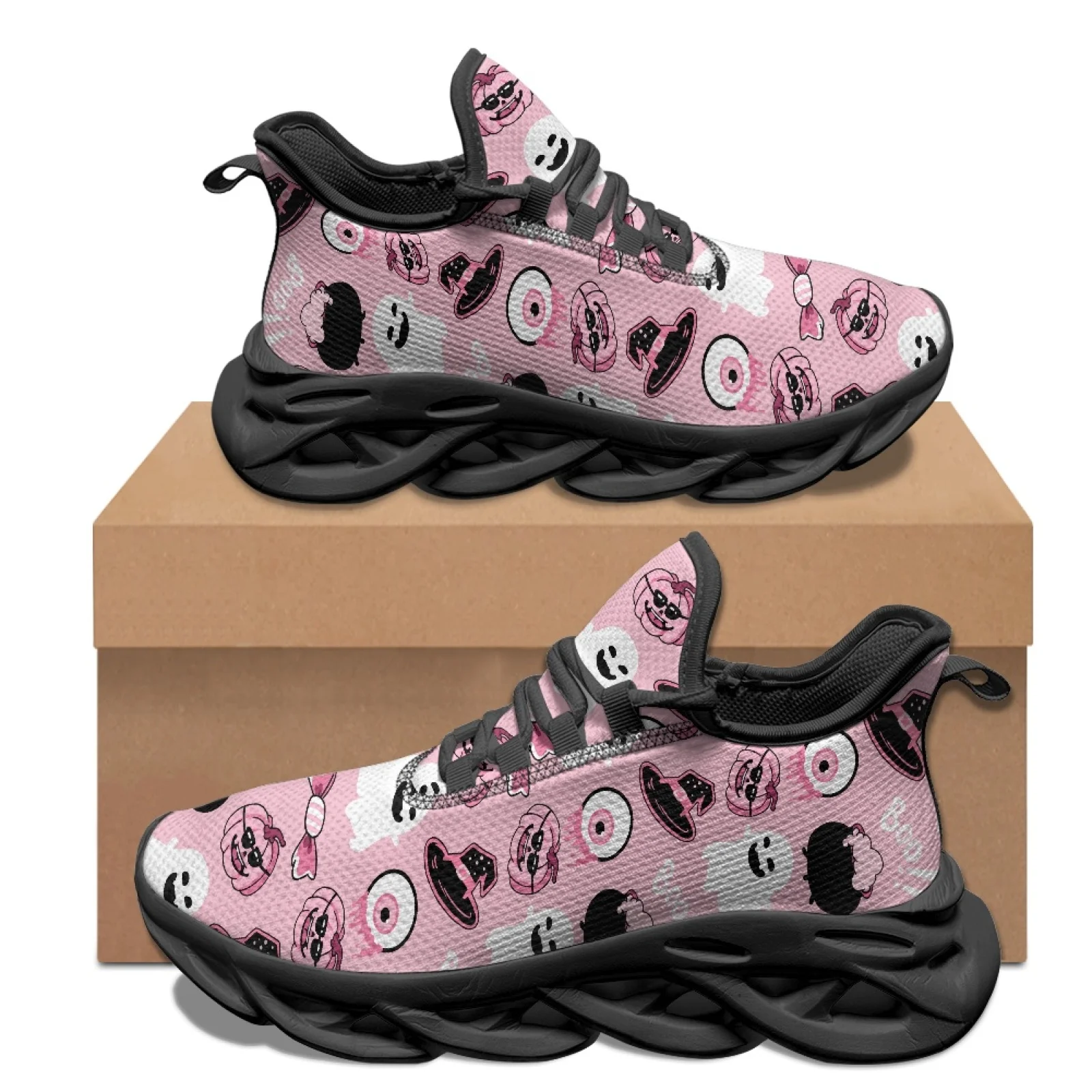 PENSTROLL PENSTROLL Ghost Candy Print Non Slip Mesh Running Shoes Athletic Shoes for Gym New Arrival Fall Fashion Youth