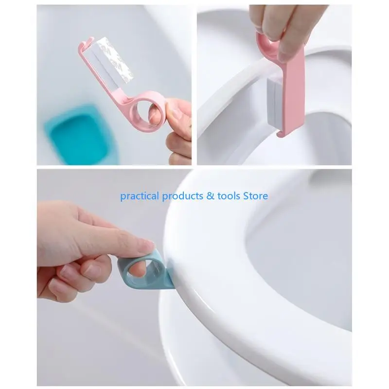 77JB Toilet Cover Lifter Avoid for Touch Toilet Lid Handle Lifting Device Toilet for Seat Lifters for Home Office Hotel Bath