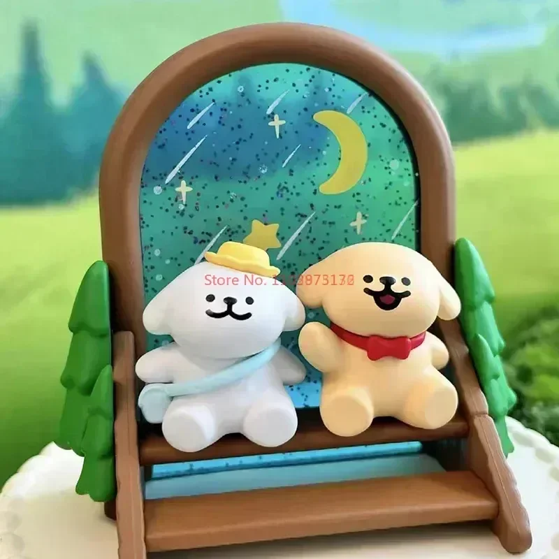 Miniso Maltese\'s Travel Diary Series Mystery Box Maltese Action Figures Dog Toy Blind Box Suprise Bag Decor Collect Model Birthd