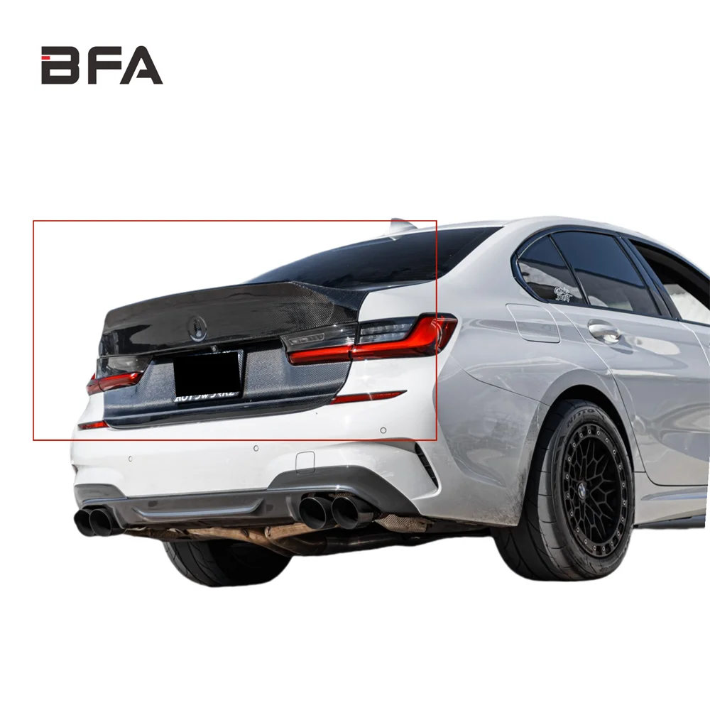 

Для BMW M3 G80 сухой багажник из углеродного волокна серии 3, G20, замена и модернизация крышки багажника в стиле CLS