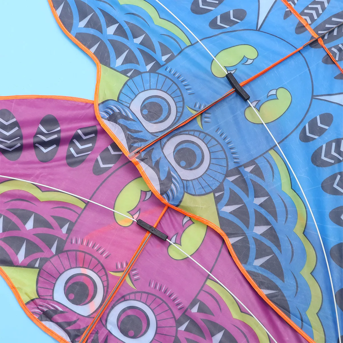 

2Pcs Outdoor Owl Kite Cartoon Small Owl Pattern Lightweight Waterproof Silk Kids Outdoor Kite for Garden Beach