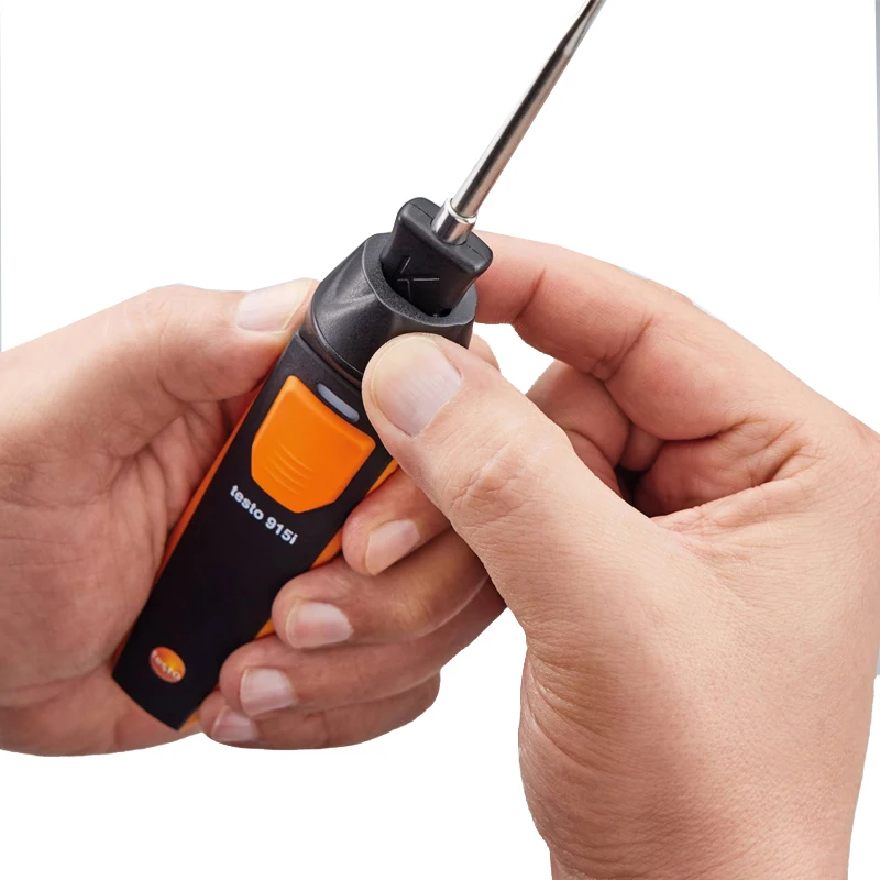 طقم ميزان حرارة Testo 915i مع تشغيل مجسات 0563 5915 متوافق مع البلوتوث حتى 100 متر