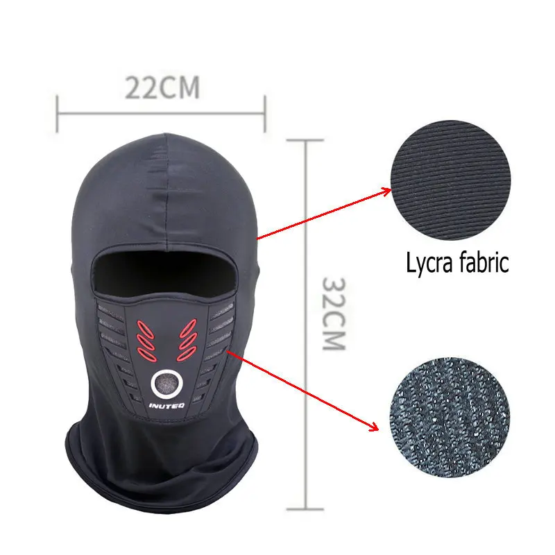 Motorcycle Face Mask Cycling Balaclava Full Cover Face Mask Hat Balaclava Lycra Ski Neck Summer Sun Protection Sand Control Mask