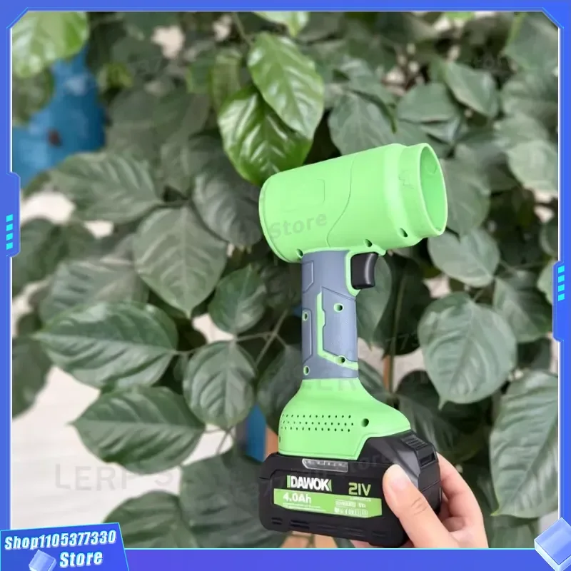 DAWOK 21V Cordless Leaf Blower 41m/s High Speed 350W Portable Electric Air Blower for Garden Car Cleaning Lightweight 1000g