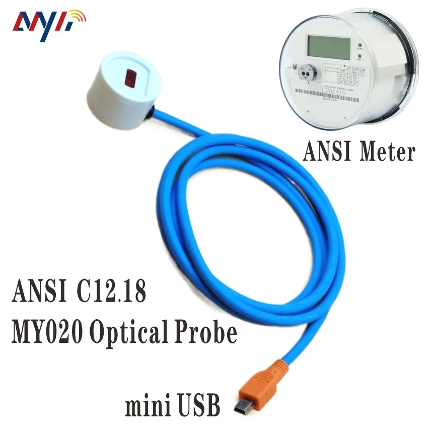 

mini USB Micro USB to IR American National Standard ANSI C12.18 Type 2 Optical Probe for STS Payment Smart Meters Reading