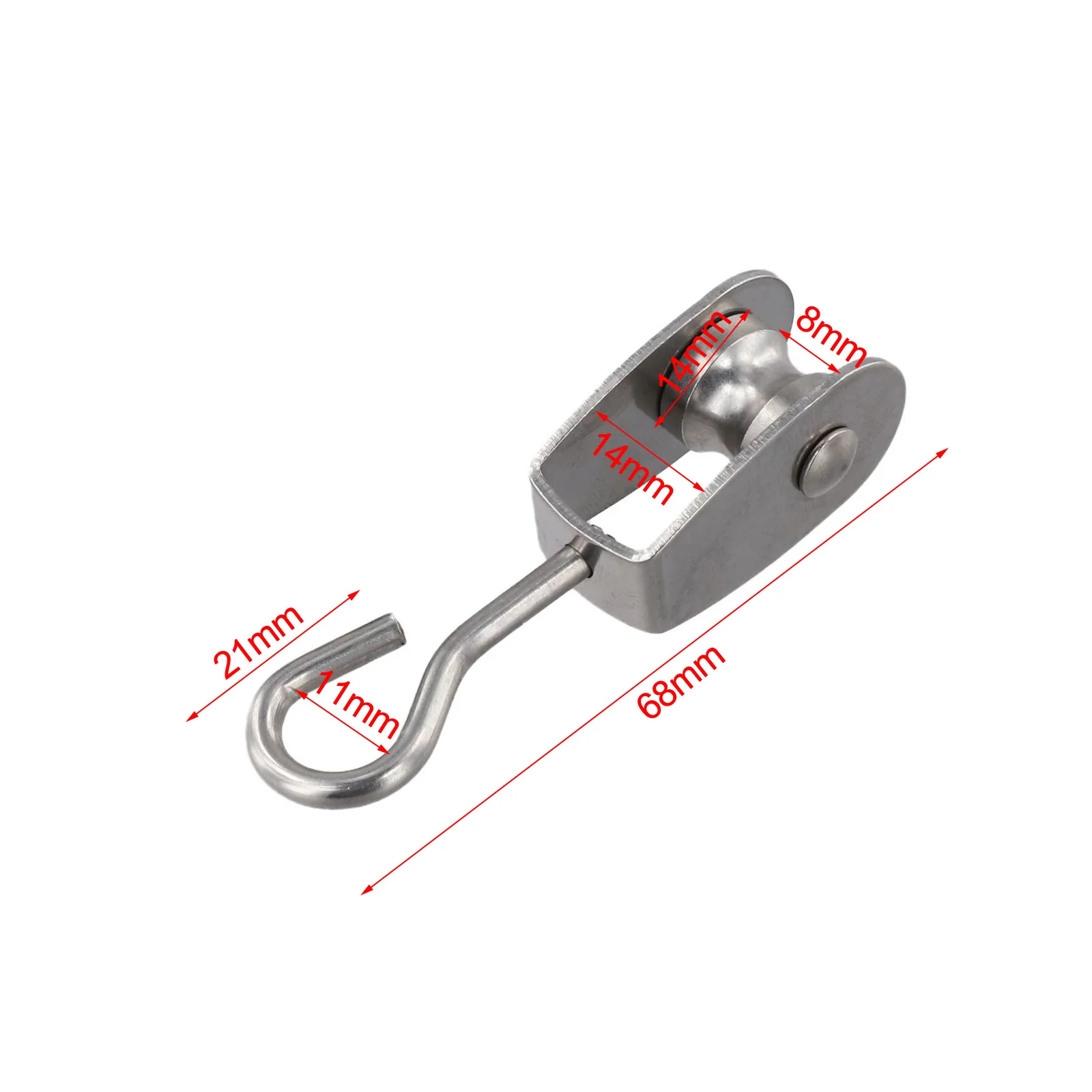 10 Packs Pulley 360 Swivel Pulley Lifting Heavy Objects Smooth 360 Rotation For Dog Systems High Load Capacity Pulley System