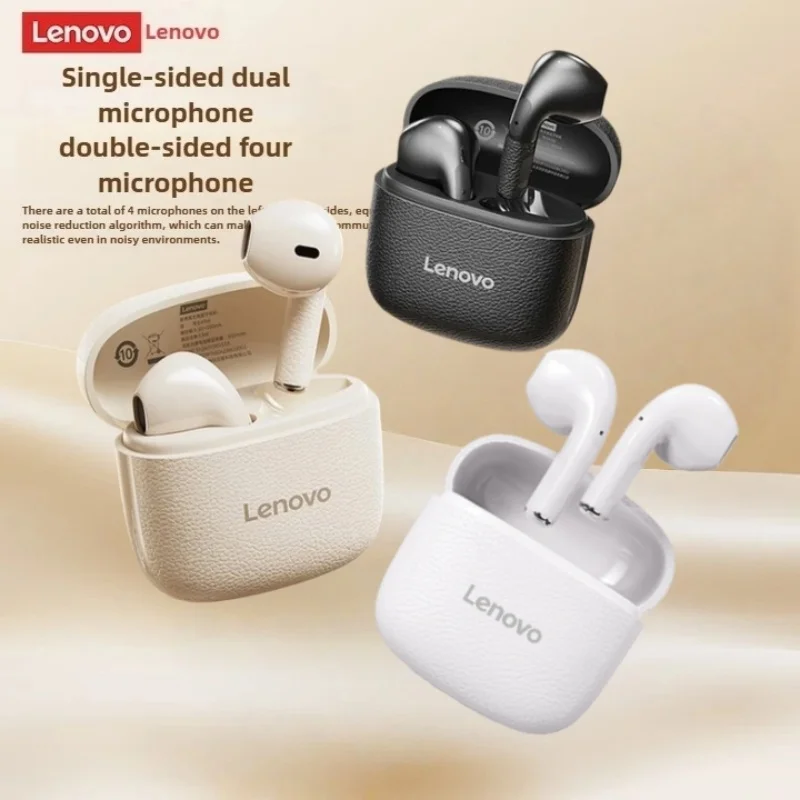 Nouveaux écouteurs originaux Lenovo EA166 TWS Bluetooth 5.4, véritables écouteurs sans fil avec micro, son Hi-Fi, casque étanche