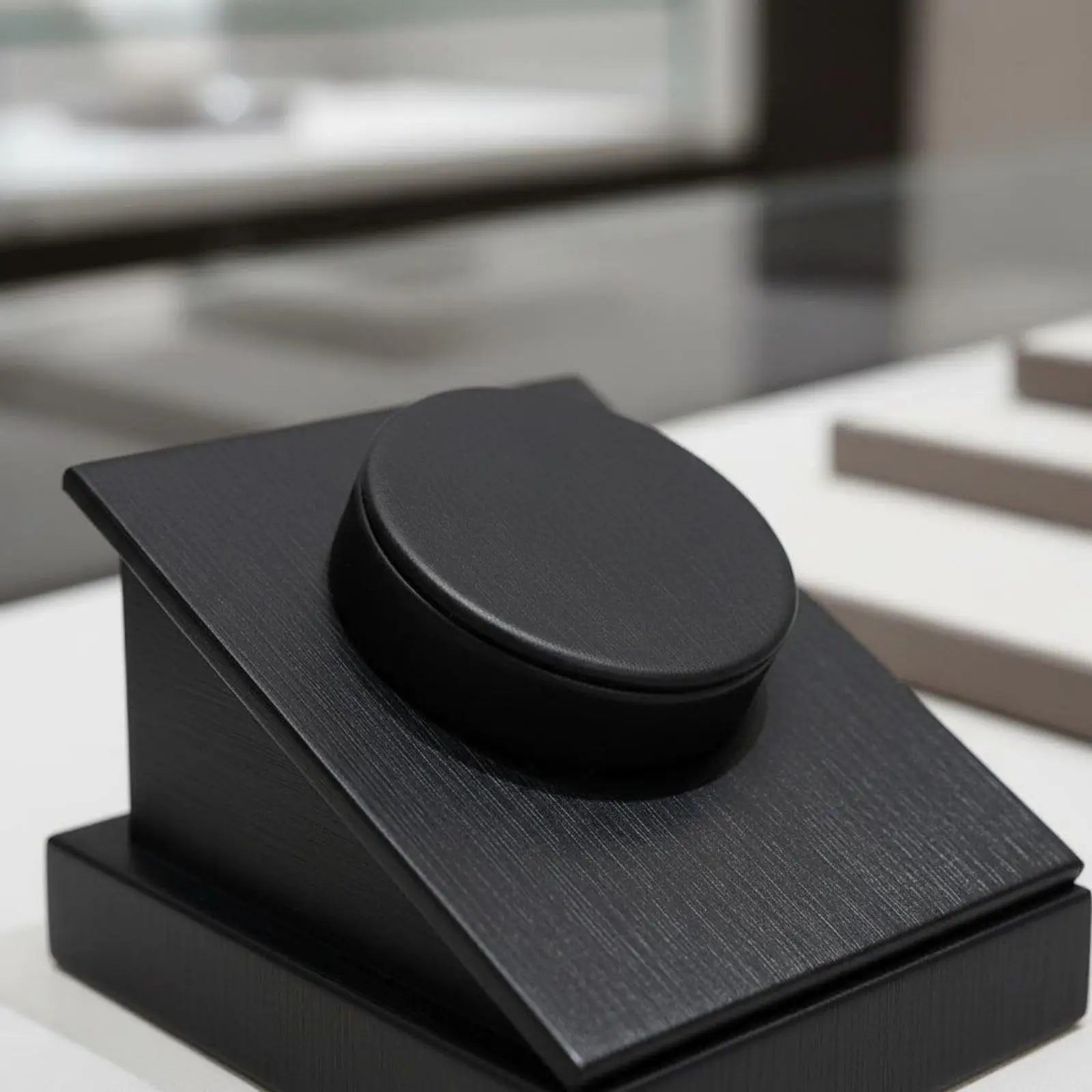 Leather Jewelry Display Stand Slanted Bracelet Organizer Stand for Jewelry Counter Exhibition and Showcase Bracelets