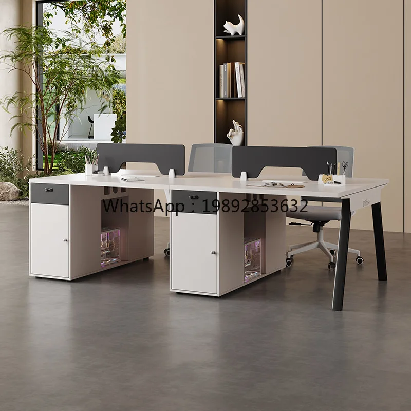 LYY Staff Desk Office Desk and Chair Set Simple Modern Employee Office Furniture Workstation Office