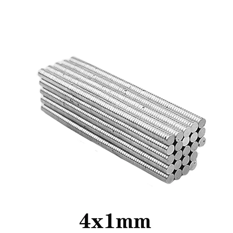 50~5000PCS 4x1 mm Mini Small Circular Magnets 4mmx1mm N35 Neodymium Magnet Strong Dia 4x1mm Permanent NdFeB Magnets disc 4*1 mm