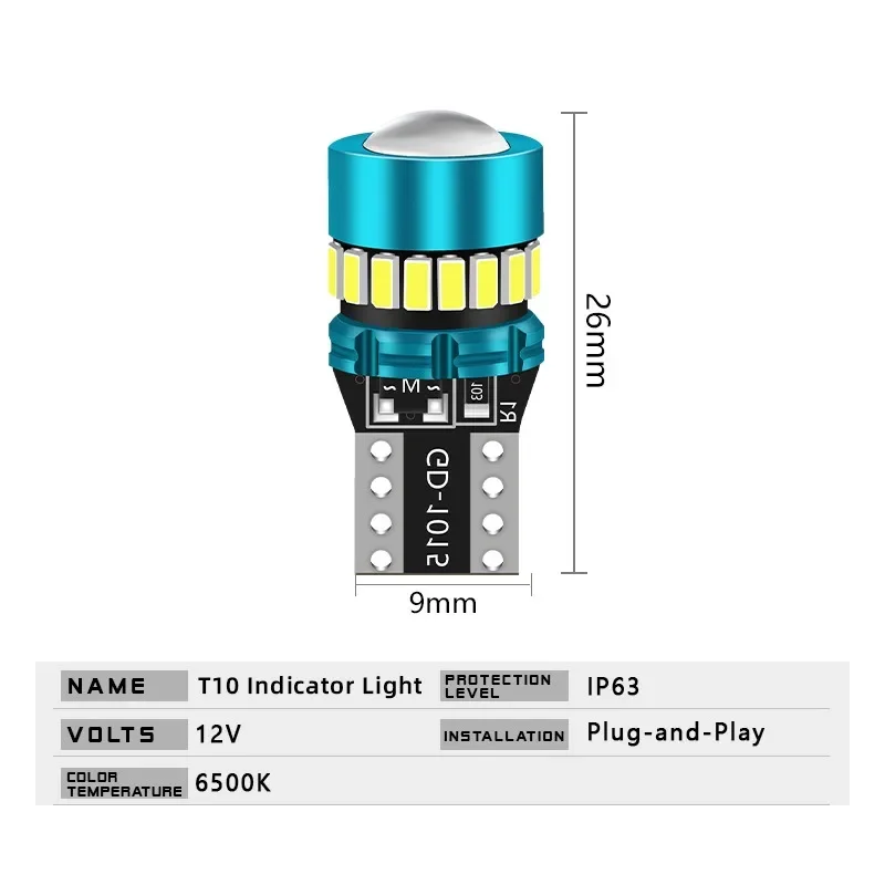 Hot Sale 2PCS 18LED T10 Led Canbus Bulbs 3014 Wick Car Interior Lights Signal Lamp Dome Reading License Plate Light Auto 12-60V