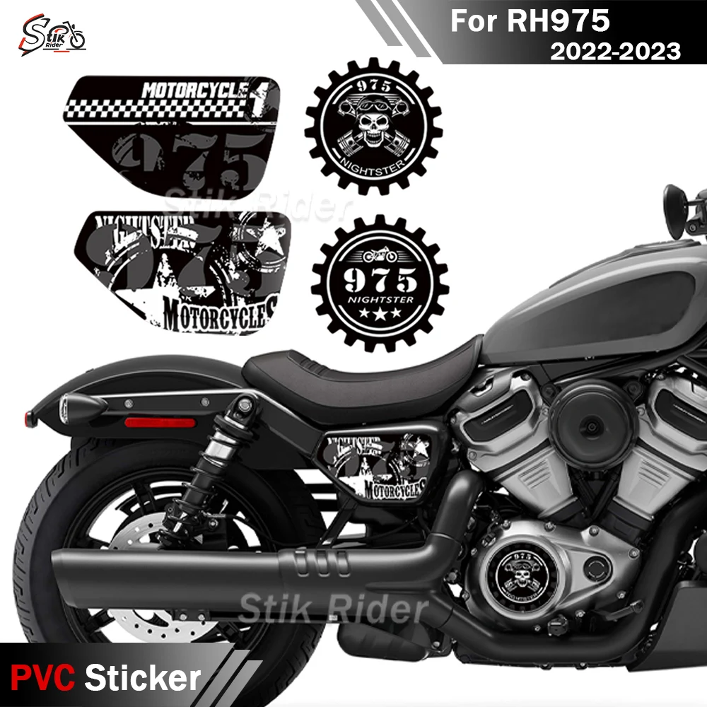 

For Harley Davidson Nightster 975 RH 975 RH975 2022 2023 Motorcycle Tank Pad Body Fender Shell Exhaust Protector 3D Decal